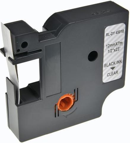 Markenlos Lettering tape RL-D-45010P ABS Black (1.20 cm, Black)