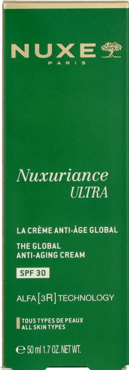 Actual product image Nuxe Nuxuriance Ultra Sun Protection Factor 30 Crème A Âge Globale 50 ml (Suntan cream, SPF 30, 50 ml, 73 g)