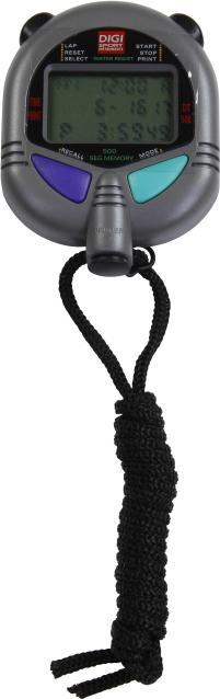 Actual product image Digi Sport DIGI PC-110/111 stopwatch, grey, 7.1 cm, 500 memory locations, 6 cm