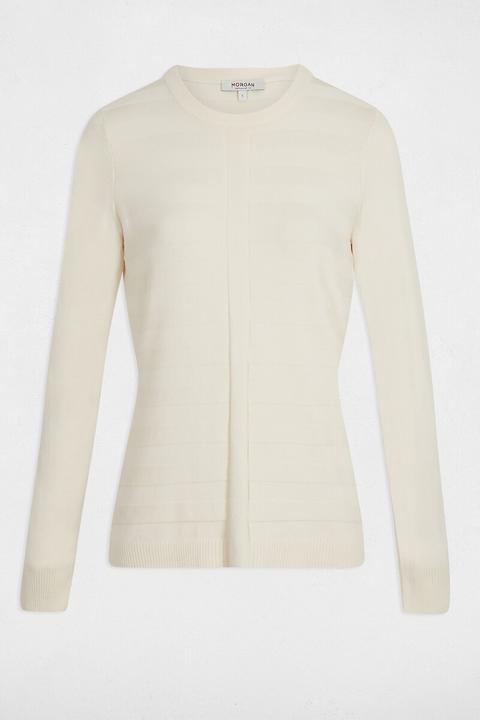Actual product image Morgan Pullover mit langen Ärmeln und rundem Ausschnitt (XS)