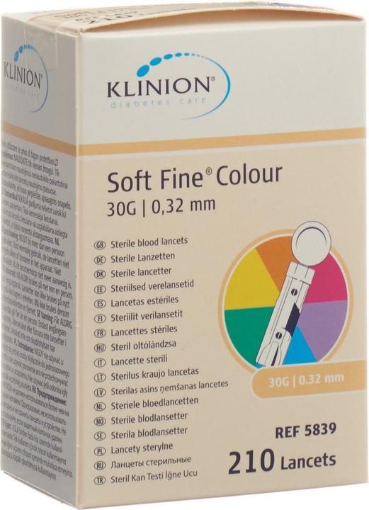 Actual product image Klinion Soft Fine single-use lancet 30G sterile, 210 pieces (Lancets)