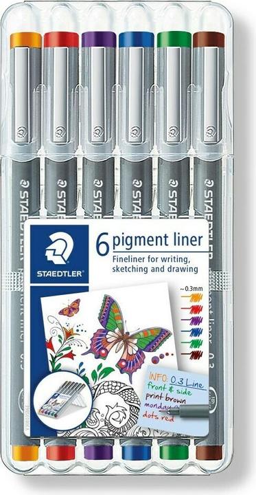 Produktbild Staedtler Finelinerpigmentliner308 (Schwarz, 1x)