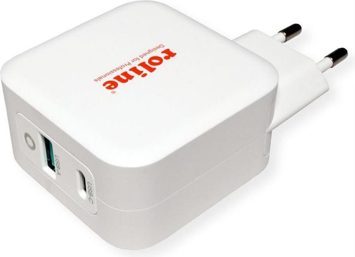 Actual product image Roline USB charger 2P. 1xPD+ 1xQC3.0 max. 65W (65 W)