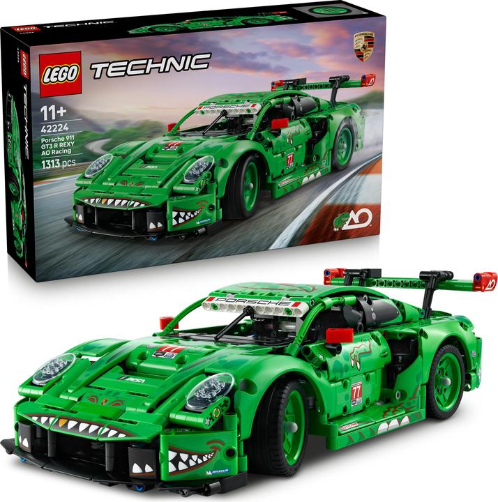 Image du produit LEGO Porsche 911 GT3 R Rexy AO Racing Rennwagen (42224, LEGO Technic)