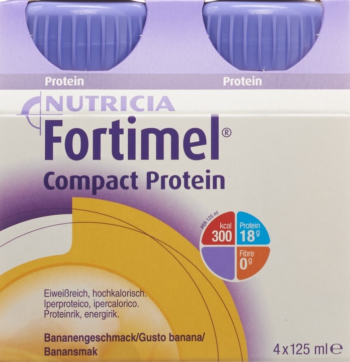 Actual product image Fortimel Compact Protein Banane (Banana, 4 x)