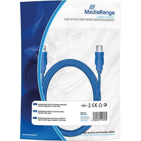 Thumbnail - MediaRange USB-A – USB A (3 m, USB 3.2 Gen 1), USB Kabel