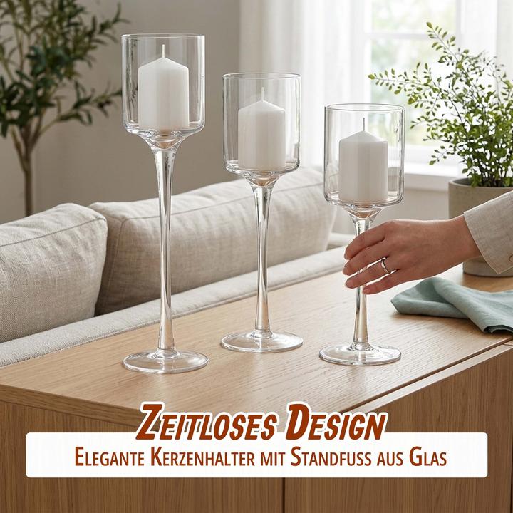Produktbild Relaxdays 3-tlg. Kerzenhalter-Set