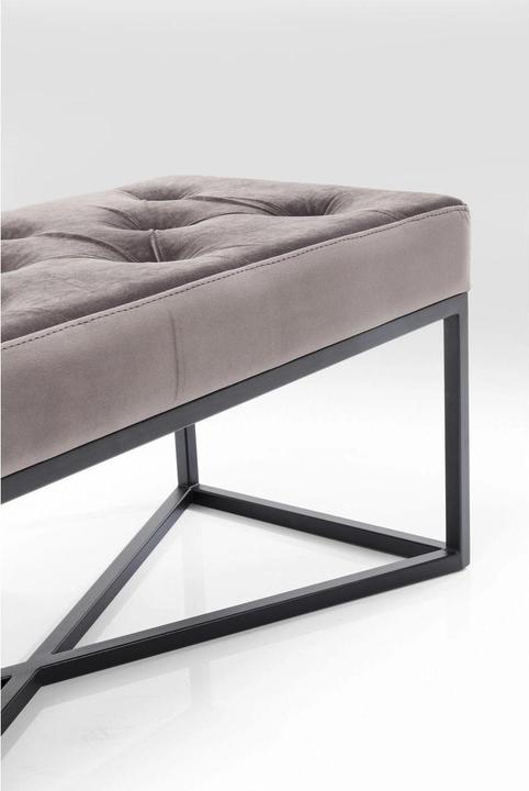 Actual product image Kare Design Bench Crossover Grey Black 90x40cm (90 cm)