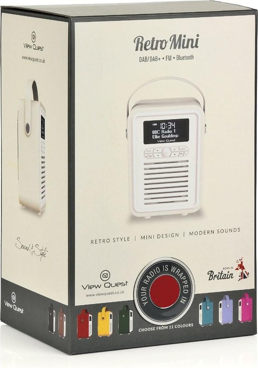 Actual product image View Quest Retro Mini (DAB+, FM, Bluetooth)