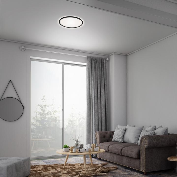 Actual product image Briloner Ultra flat CCT LED panel, black, 1xLED/18W (2400 lm)