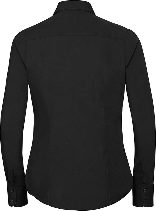 Produktbild Russell Collection Popelin Bluse Hemd Langarm pflegeleicht tailliert (S)