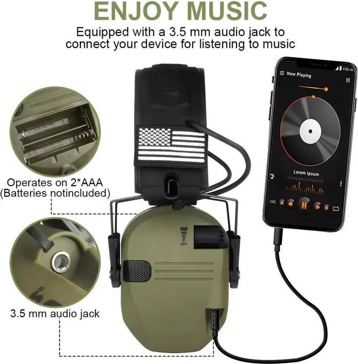 Produktbild Dema Gehörschutz mit Active Noise Cancelling AUX Anschluss (1 x)