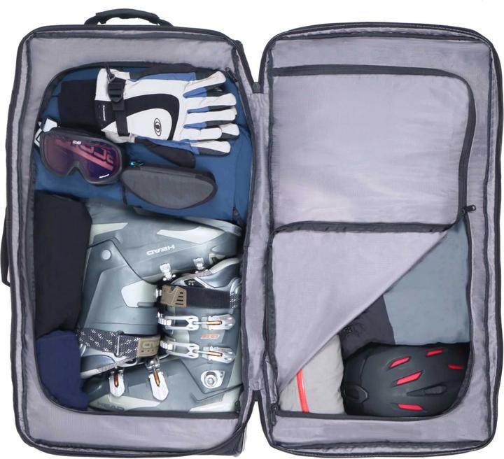 Actual product image Lifeventure Expedition Clamshell Duffle, 110 Litre Rigid-Base, Black (Additional padding)