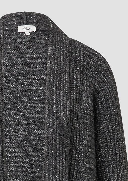 Produktbild s.Oliver Strickjacke Glitzernder Cardigan mit Schalkragen (40)