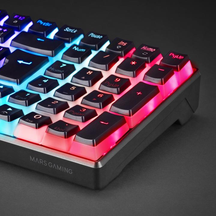 Actual product image Mars Gaming Clavier Gamer Mécanique (Outemu Blue Switch) Mkultra RGB (Noir) (FR, Cable)