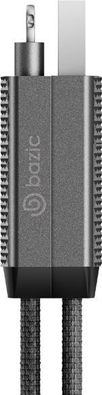 Actual product image Energea Bazic cable GoCharge Alucable 4w1 (USB-A/USB-C - USB-C/Lightning) 0.15m czarny/black 60W 3A (0.15 m, USB 3.0, 60 W)