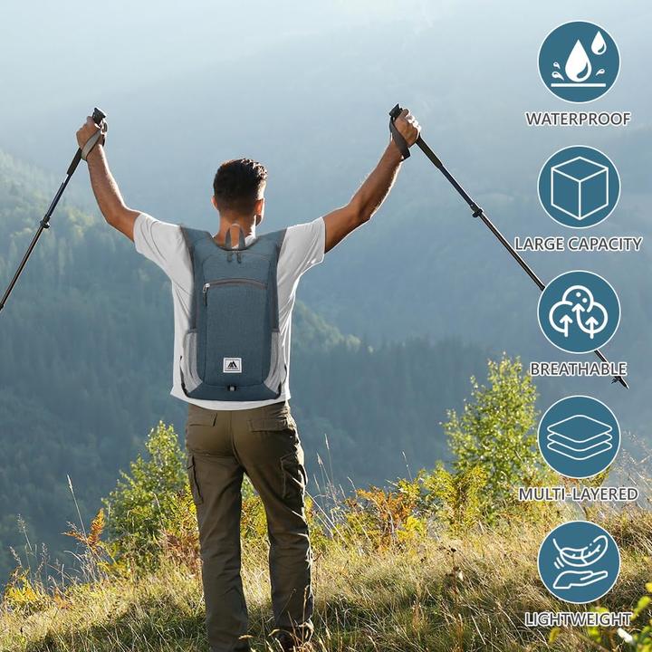 Produktbild Activity Board Rucksack, 16L Kleiner Wanderrucksack, Ultraleichter wasserdichter Reiserucksack, zum