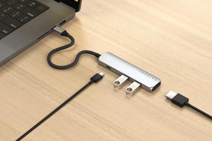 Immagine prodotto Satechi Slim 4 Multiport Hub Space Grey (USB-C, 4 porte)