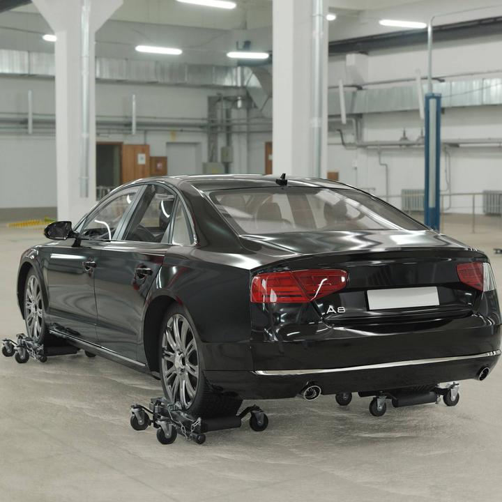 Produktbild MSW Rangierhilfe Hydraulisch Wagenheber Autoheber 2 X Max 680 Kg Reifenbreite 30 cm