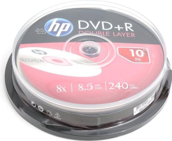 Produktbild HP DVD+R DL 8.5GB/240Min/8x Cakebox (10 Disc) (10x)