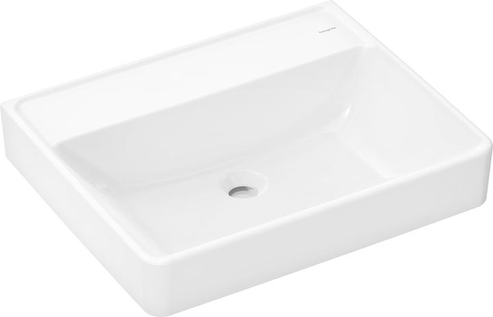 Produktbild hansgrohe Xanuia Q Waschtisch, ohne Hahnloch, ohne Überlauf, 600x480mm, weiss (480 mm, 600 mm)