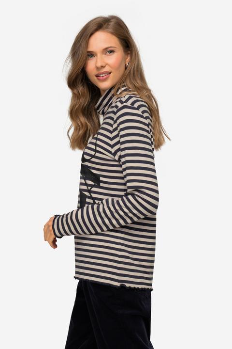 Produktbild Laurasøn Ringelshirt, Laurason Motiv, Rollkragen, Langarm (M)