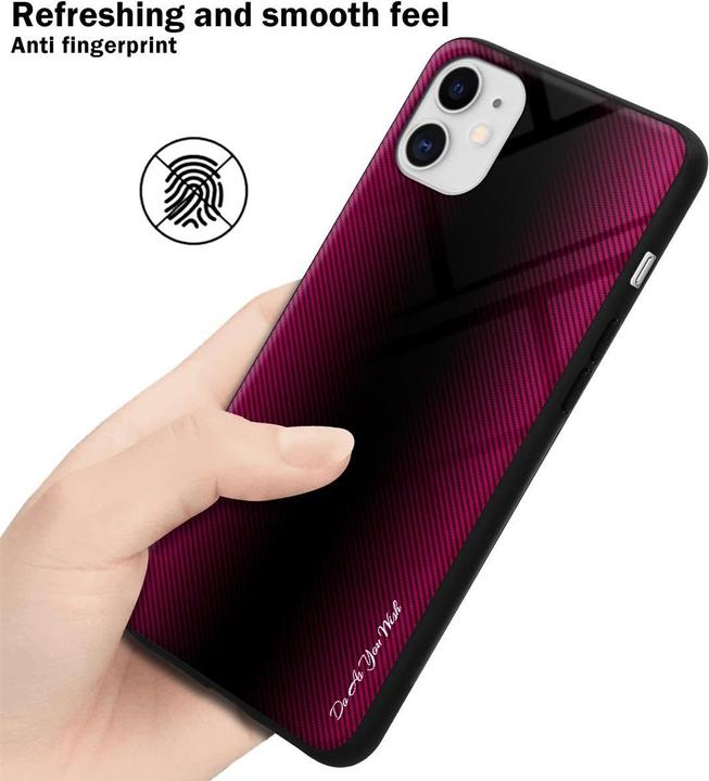 Produktbild Cadorabo TPU Gestreiftes Glas Cover (Apple iPhone 11)