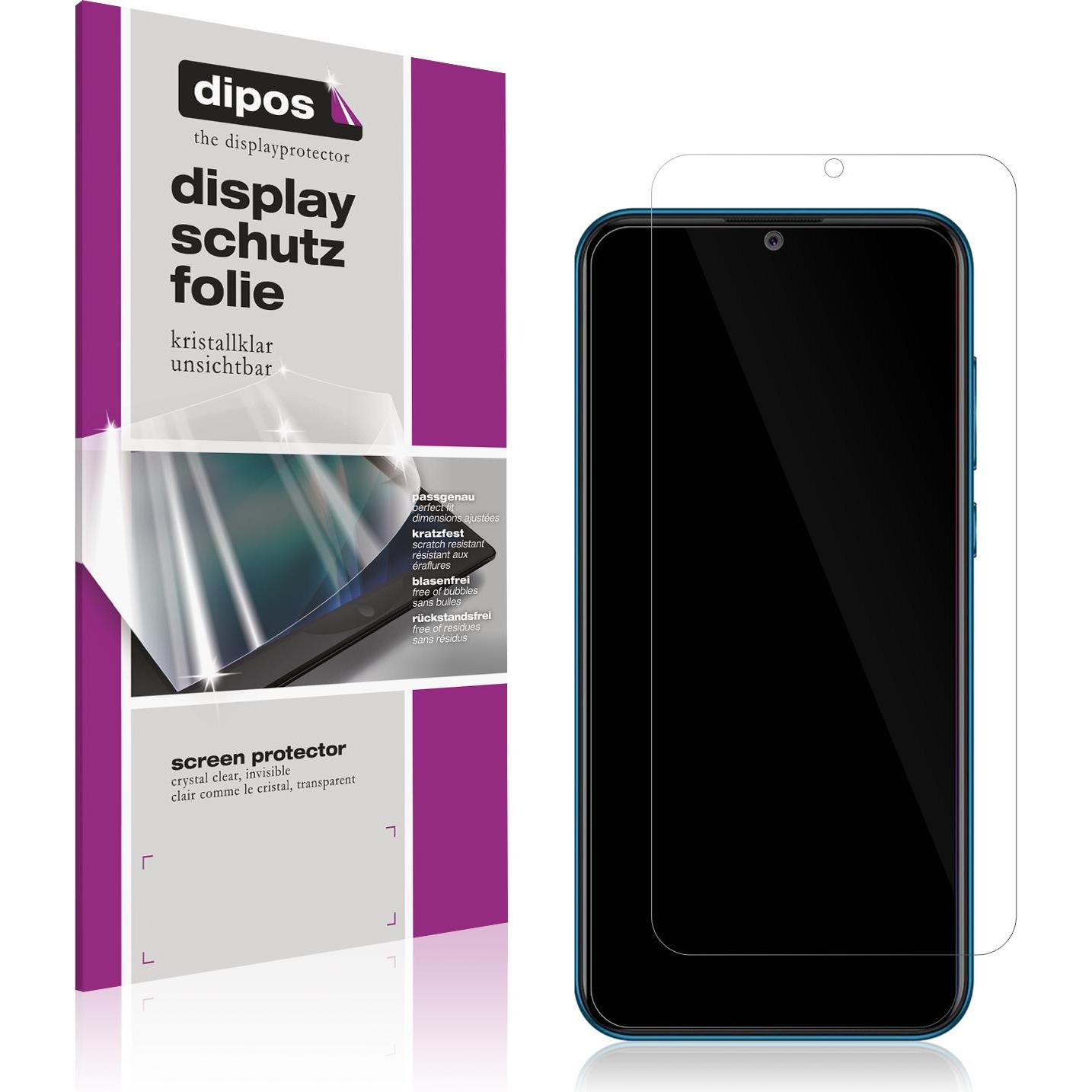 Dipos Displayschutzfolie Crystalclear (1 Stück, Coolpad Cool 5), Smartphone Schutzfolie, Transparent
