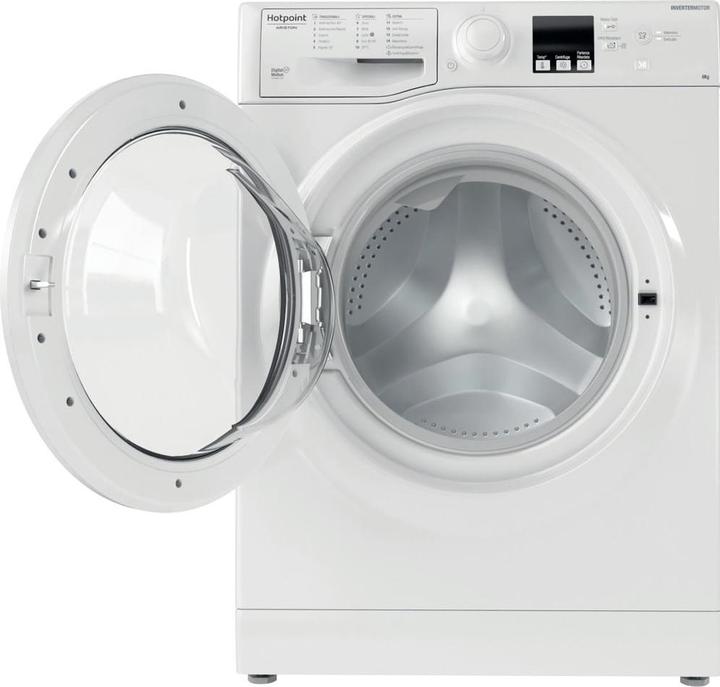 Actual product image Hotpoint RSSF 624 W EN N Front loading washing machine 6 kg 1200 rpm C White (6 kg, Left)