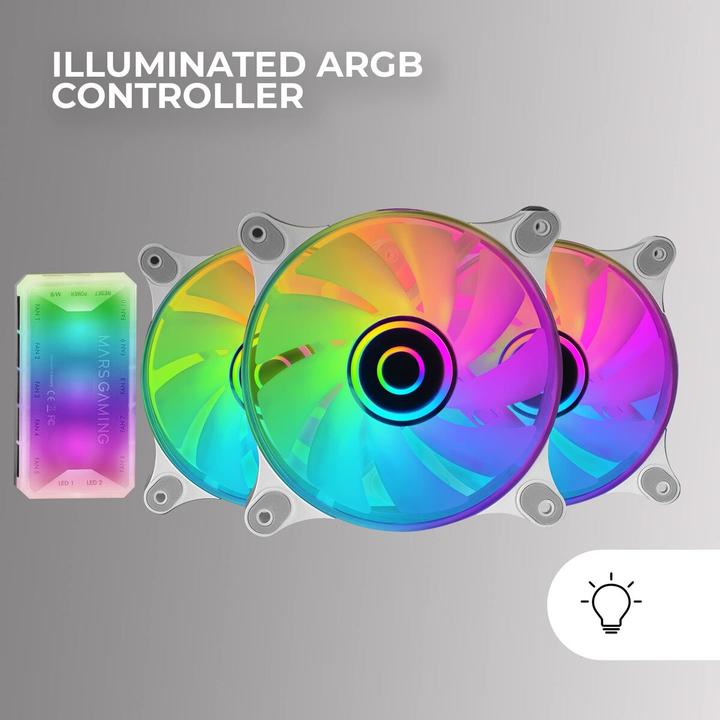 Produktbild Mars Gaming Mf3dkitw (120 mm, 3x)