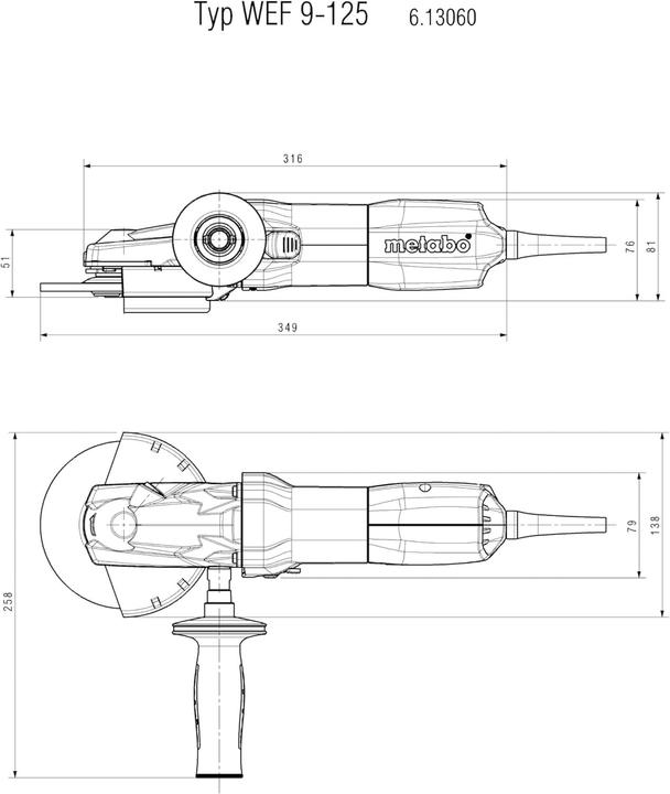 Produktbild Metabo WEF 9-125 Quick Flachkopf (125 mm)