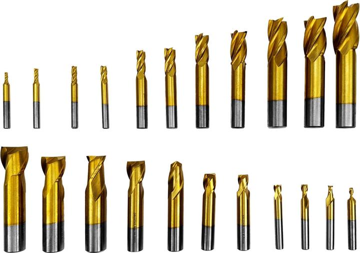 Produktbild Paulimot Schaftfräser-Set 22-teilig titanbeschichtet