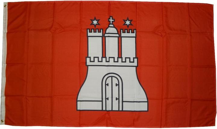 trends4cents Drapeau Hambourg 90 x 150 cm Drapeau avec 2 oeillets 100g/m² poids du tissu Hissenflag