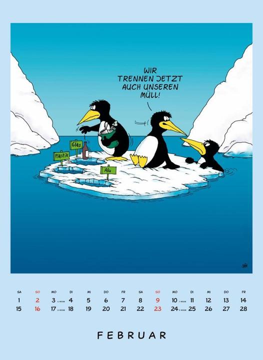 Actual product image Uli Stein Tierisch grosser Kalender 2025: monthly calendar for the wall in large format (German)