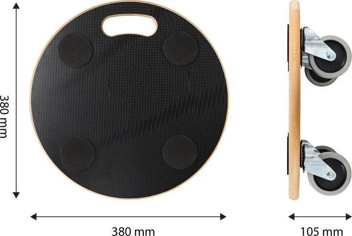 Actual product image Toolcraft TO-8997048 Transport trolley Load capacity (max.): 200 kg 380 mm x 380 mm (200 kg)