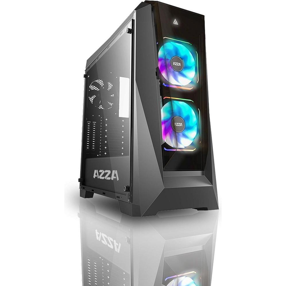 Azza Chroma 410B (mATX, ATX), PC Gehäuse, Schwarz