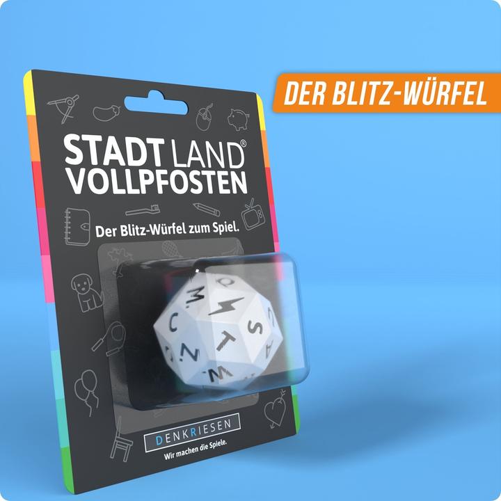 Produktbild Denkriesen Stadt Land Vollpfosten Der Blitz-Würfel