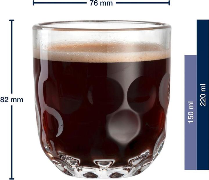 Immagine prodotto Leonardo Gocce Kaffeegläser-Set (1/2/3) (0.22 l, 6x)