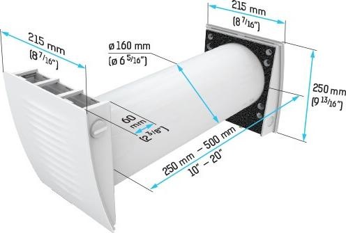Produktbild Vents Lüftungsanlage TwinFresh Easy-D mit Fernbedienung