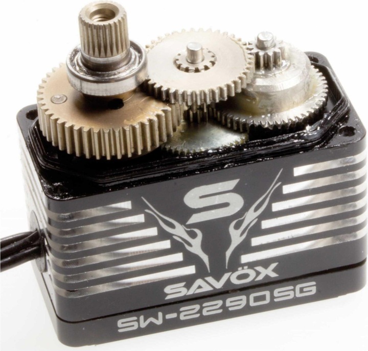 Actual product image Savöx sw-2290sg (7.4v/55kg/0.13s) digital hv servo waterproof black line