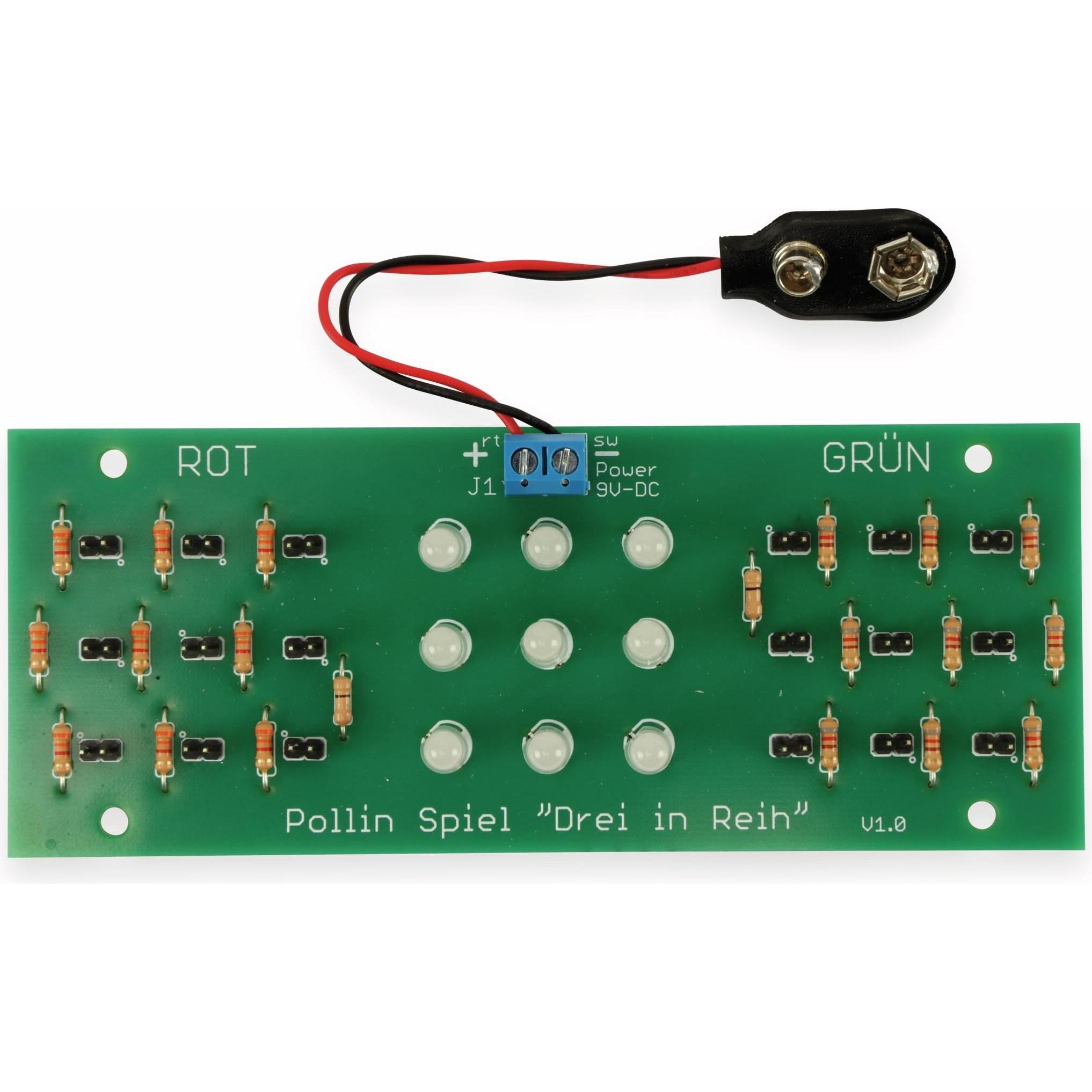 Thumbnail - Pollin Electronic Bausatz Spiel, "Drei in Reih" V1.0