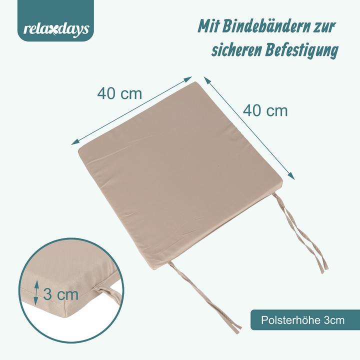 Image du produit Relaxdays 4 coussins chaise