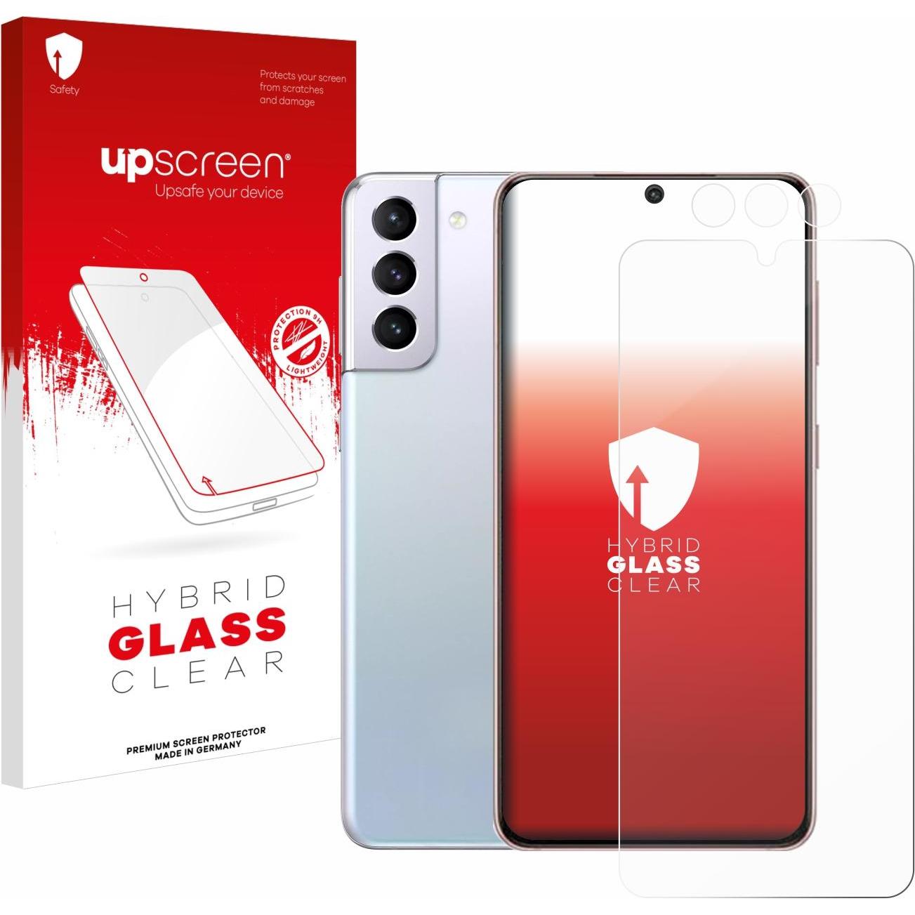 upscreen Scratch Shield Panzerglasfolie (1 Stück, Samsung Galaxy S21), Smartphone Schutzfolie, Transparent