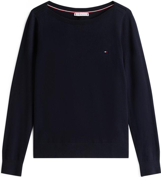 Produktbild Tommy Hilfiger Damen Pullover Co Jersey Stitch Sweater U-Boot-Ausschnitt (M)
