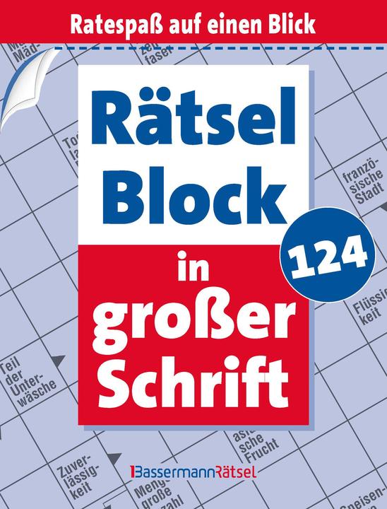 Rätselblock in grosser Schrift 124 (German, Eberhard Krüger, 2024)