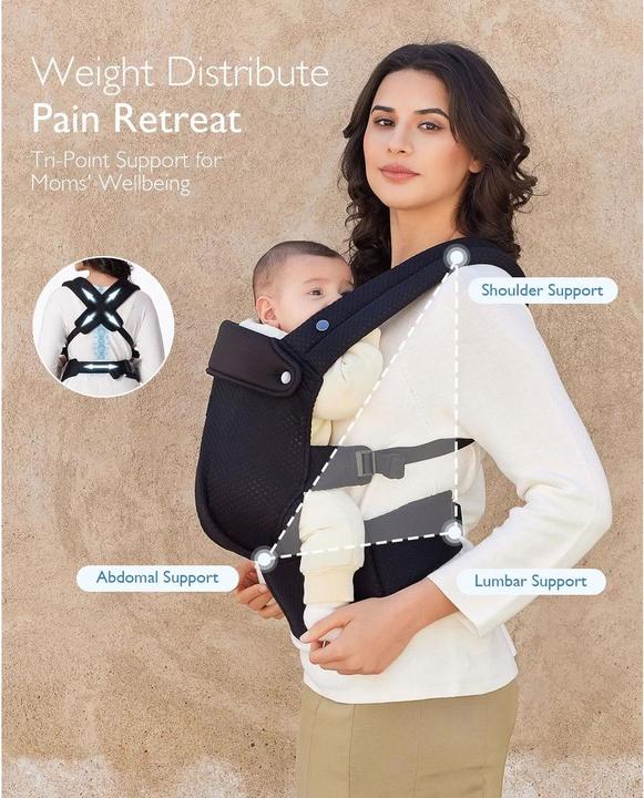 Produktbild Momcozy PureHug Air Mesh Babytrage BLA