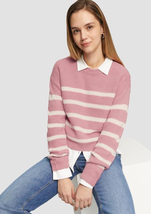 Actual product image S.Oliver Strickpullover Verkürzter Pullover mit Raglanärmeln (XS)