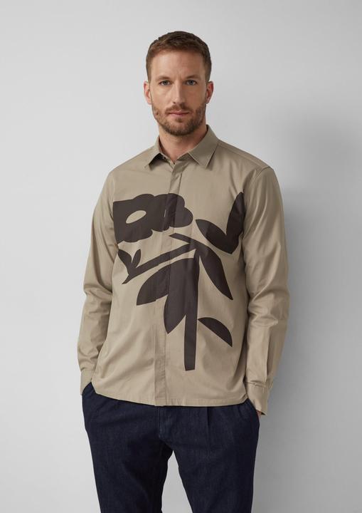 Immagine prodotto s.Oliver Hemd Regular Fit: Hemd aus Baumwollmix mit Artwork (L, XL)