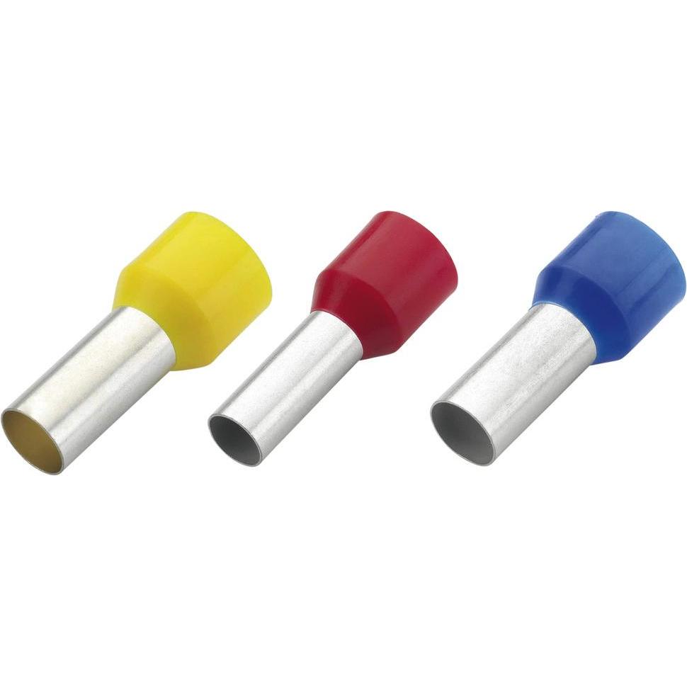 Wetec, Kabelverbindung, Aderendhülsen isoliert, Querschnitt 0,75 mm², Länge 14 mm, grau