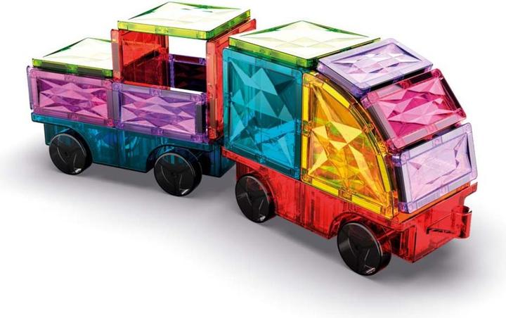 Productafbeelding Geomag Magnetic Tiles Gems Vehicles